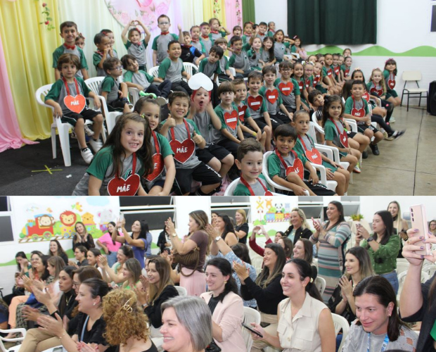 Homenagem s mes da Educao Infantil do Anglo  cercada de emoo e ternura